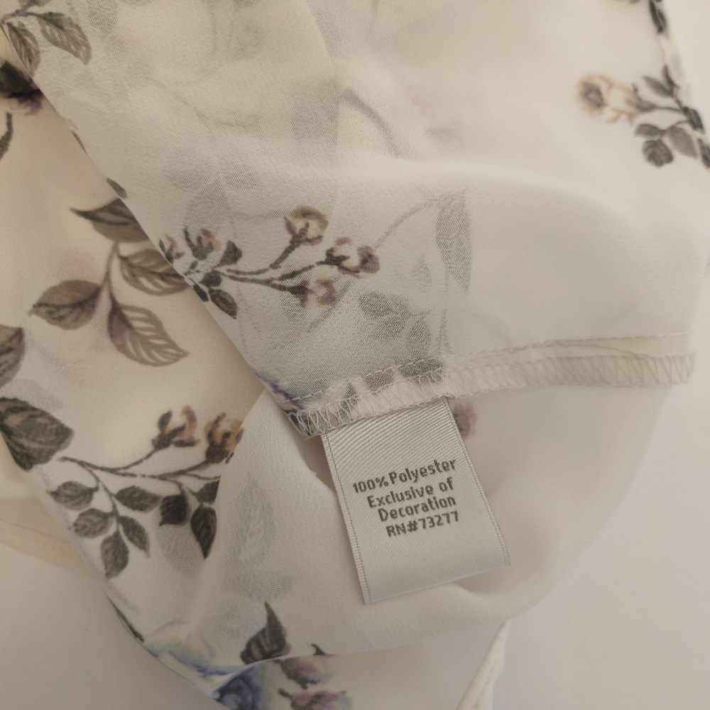 LC Lauren Conrad Runway 2 pc Blouse and Maxi Skirt Set Floral Size Small - Picture 14 of 16